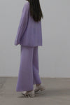 SWAYING/KNIT Seamless Mohair Suit SW212SZ69 Lilac PS16